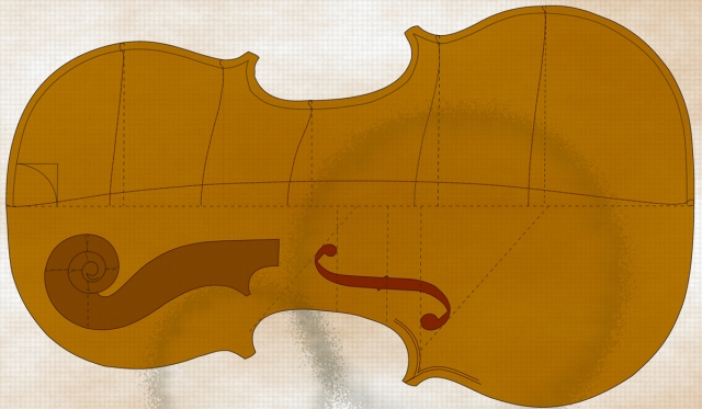 styled Violin plans